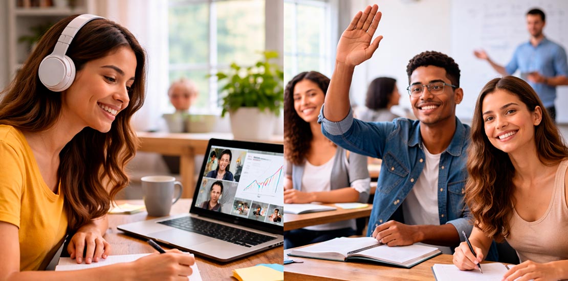 Clases virtuales vs. clases presenciales: ¿qué tienen de bueno y de malo?