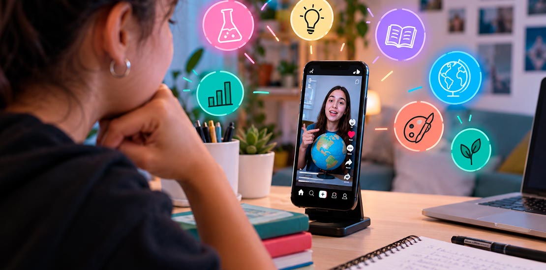TikTok gana terreno como espacio para aprender